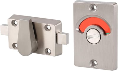 Privacy Deurslot met Indicator - Vergrendelbare Toiletdeur Lock voor Badkamer en Partitionering, Inclusief Bevestigingsschroeven