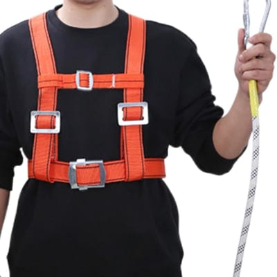 Veiligheidsharnas Valbeveiliging - Klimharnas Werk - Hoogte Werk - Verstelbare Banden - 100 kg Belasting - Enkele Kleur