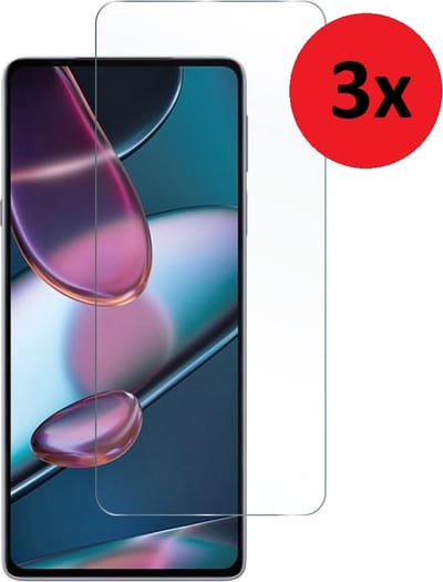 MoDo screenprotector Geschikt voor Motorola Edge 20 - Glas - 3 stuks