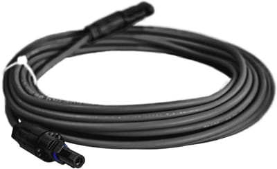 Zonnekabel verlengkabel 6 mm² 1 m met waterdichte stekker voor zonnepanelen