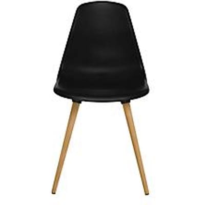 Topstar® T 2020 kuipstoel, 4-poot, desinfectiebestendig, zonder armleuningen, zwart/beuken