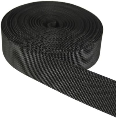 Webbing Band - Draagband Band - DIY Kleding Accessoires - Sterk Weefsel - 6M x 25mm - Zwart