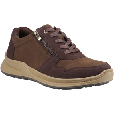 Hush Puppies Alexander Leren Heren Bruine Veterschoenen