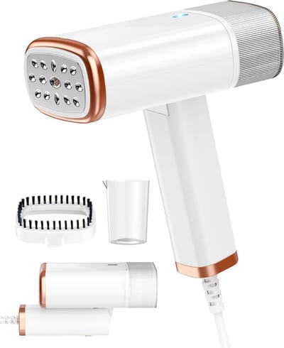 Stoomapparaat Kleding - 220 V, Stoomstrijkijzer, 1000 W, Handheld Reisstrijkijzer, 15 Seconden Snelle Opwarming, Met Stoomborstel En Maatbeker, Waterreservoir Van 120 ML Voor Dagelijks Gebruik