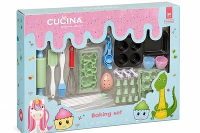Kinder Bakset – Siliconen & Kunststof – Complete Bakset met Bakvormen & Accessoires