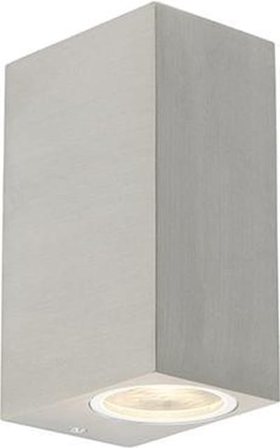 QAZQA baleno - Design Wandlamp Up Down voor buiten - 2 lichts - D 90 mm - Staal - Buitenverlichting