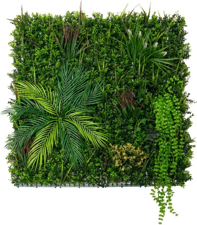 Kunstplanten wandpaneel - alina - 100x100 cm - binnen & buiten
