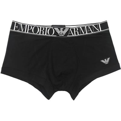Emporio Armani Print Logo Lettres Boxer Homme Sous-vêtement Noir 1113892-R5120-0020 XL gray