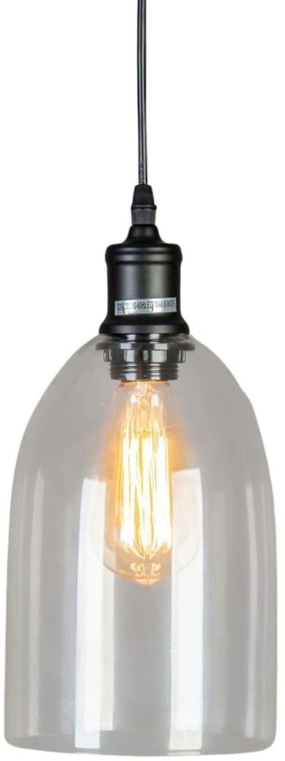 Kosilum - Gloria - Hanglamp - Doorzichtig - Metaal en glas