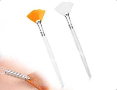 Set van 2 zachte make-upkwasten voor het aanbrengen van gezichtsmaskers, ideaal voor vrouwen en meisjes, perfect voor modder- en crèmebehandelingen