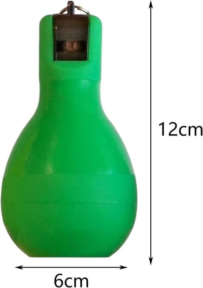 Handfluitje - Knijp trainingsfluit - Binnen buiten - Hygiënisch ontwerp - 12x6 cm - Groen