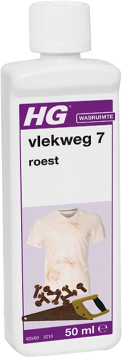Hg Vlekweg Nr7 Roest verwijderaar textiel - Beton - Tegels - Plavuizen | 2 Stuks !