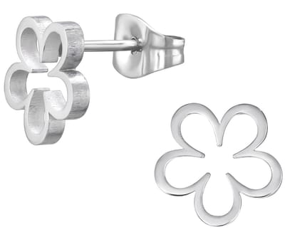 CS Joy - Bloem oorbellen - Chirurgisch staal - 12 mm