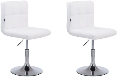 CLP Palma V2 Set van 2 Lounger - Kunstleer wit