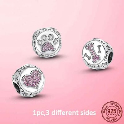 925 Sterling Zilver O Hanger Liefde Hart Slang CZ Clip Bedeltjes Passend voor Originele Dames Armband Armband Zilver 925 Sieraden white