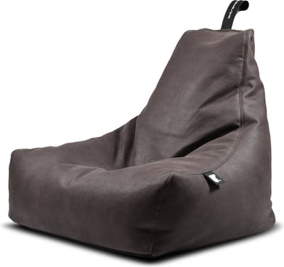 Extreme Lounging - b-bag mighty-b luxury - zitzak voor volwassenen - voor binnen - comfortabele leatherlook - Slate