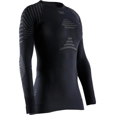 X-Bionic Invent 4.0 Dames Thermoshirt Lange Mouwen Zwart/Antraciet - Maat XL