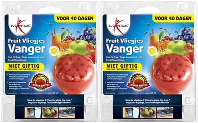 Lucovitaal Fruit Vliegjes Vanger - 2 x 20 ml voordeelverpakking