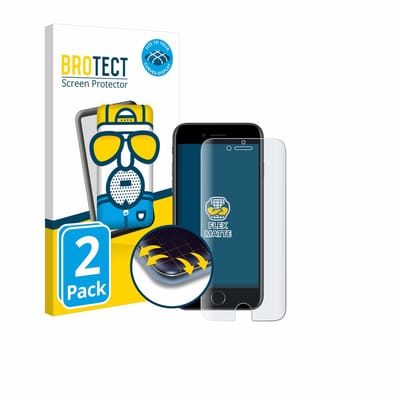 BROTECT - Screenprotector voor Apple iPhone 7 / 8 - Folie Beschermfolie matte volledig dekking 2 Stuks