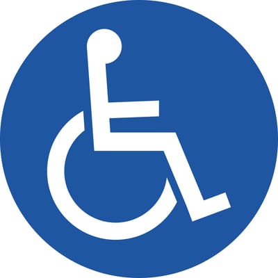 Exacompta Niet-zelfklevend polypropyleen bord Parkeerplaats voorbehouden voor mindervaliden 30 cm - Blauw - 67113E