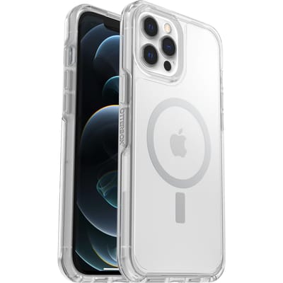 OtterBox Symmetry Plus hoesje met MagSafe voor iPhone 12 Pro Max - Transparant