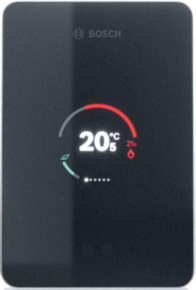 Bosch EasyControl slimme thermostaat zwart + 2 Bosch Slimme Radiatorknop