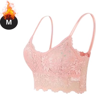 Bovista BH Zonder Beugel - Zonder Bandjes - Push-up Bh's - Comfort Beha - Comfortabel - Sterk - Roze - Maat M