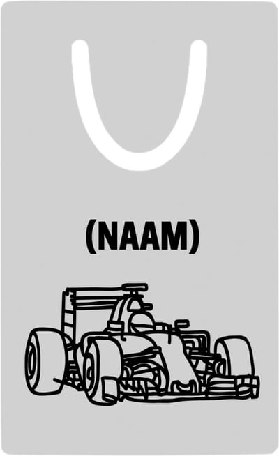 Hacebo® - Formule 1 met eigen naam metalen boekenlegger - Auto rijden - Auto liefhebbers - Autosport Bladwijzer boekenleggers - 7.6 cm x 5cm