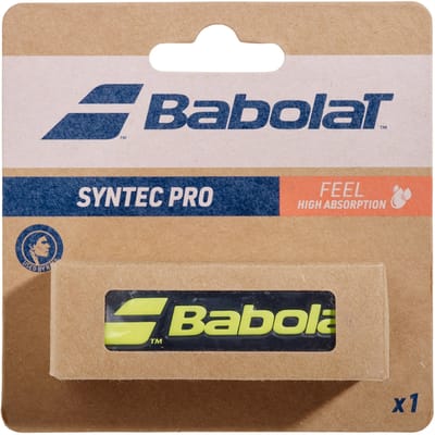 Babolat Syntec Pro Feel Basisgrip - Tennisgrip - Padelgrip - Replacement Grip - Zwart/Geel