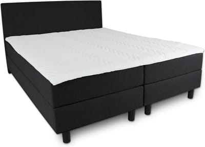 Boxspring Serenity - 120x200 Compleet - Zwart Glad - AVV Matrassen