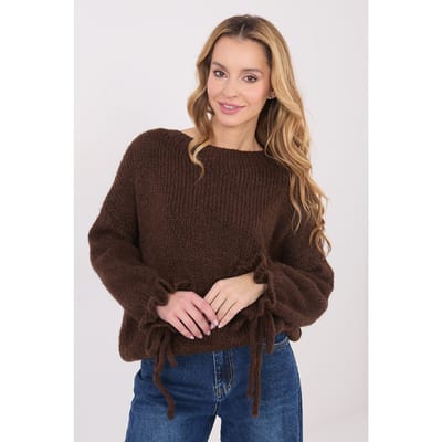 Celeste Ribbon Knit - Donkerbruin / One Size