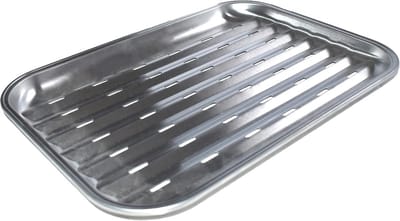 Anti-vlam-Pan Roestvrij Staal 34 x 24 cm - Universeel Keukengereedschap