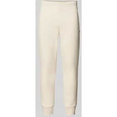 Slim fit sweatpants met logopatch