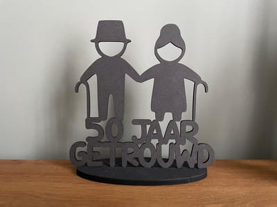 50 Jaar getrouwd - 50 jaar getrouwd versiering - 50 jaar getrouwd cadeau - Gouden huwelijk - 50 jarig huwelijk - 50 jaar huwelijk - Cadeau gouden huwelijk - Jubileum cadeau 50 jaar - Huwelijksjubileum cadeau - 50 jarig huwelijk decoratie -