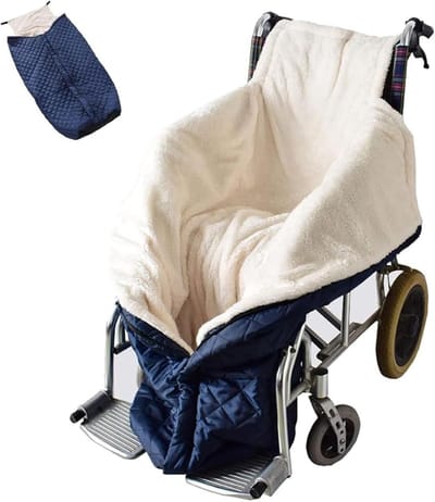 Rolstoel Beenhoes - Rolstoel Deken Voetenzak - Waterdicht & Warm - 130x65cm - Schootskleed - Bedekt Benen en Onderlichaam - voor Scootmobiel, Handmatige en Elektrische Rolstoelen - Rolstoeldeken