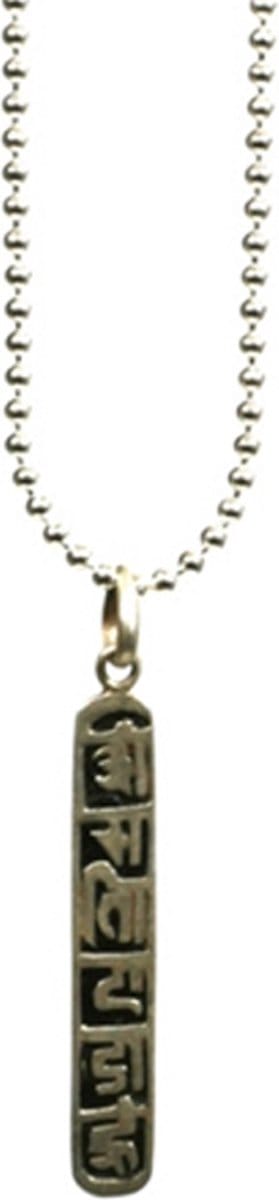 Heaven Eleven - Ketting - ballchain - RVS - zilver 925 - mantra - 50cm