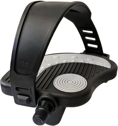 Thijox - Premium Hometrainer Pedalen met Riem, Universeel Compatibel, 9/16 inch en 1/2 inch Spindel, Perfect voor Indoor Fietsen, Geschikt voor Divers