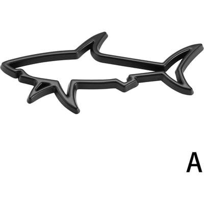 3D Metalen Auto Styling Sticker Hol Haai Embleem Badge Decals Auto's Motorfiets Auto Label Kras Sticker Universeel