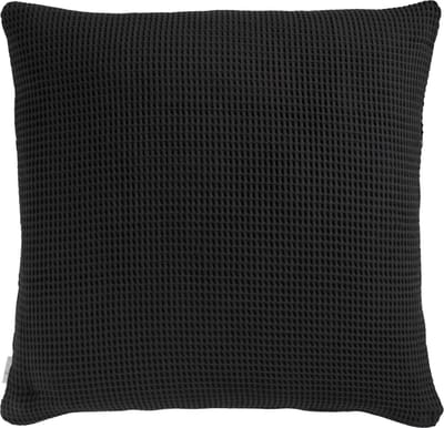 Heckettlane Wafel Kussensloop - Zwart - 80x80cm - Zwart