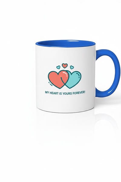 Romantische Mok 'My Heart is Yours Forever!' met Harten Design - Perfect Cadeau voor Liefde & Valentijn