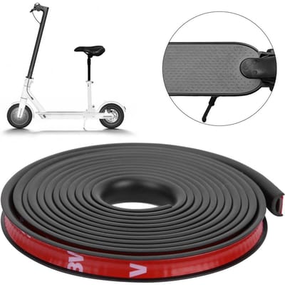 Waterproof Anti collision Rubber Protection Cover Strip for Xiaomi Electric Scooter(Red) Black zwart
