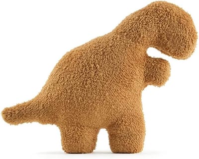 Klikkopers® - Kawaii Knuffel - 18 cm tot 22 cm - T-Rex Knuffel - Squish Knuffel - Dino Nugget Knuffel - Dinosaurus Kussen- Dinosaurus Nugget Knuffel - Dinosaurus Nugget knuffel