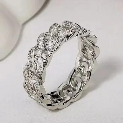Bagues Huitan Lumineuses Magnifiques avec Zirconia Cubique Scintillant Bijoux Exquis de Mariage Fiançailles pour Femmes Accessoires Modernes Tendance 10