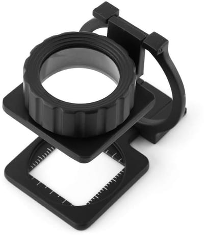 Dailygoody - Draagbaar Vergrootglas - Loep met Schaal - Hoogwaardige Kwaliteit - Zwart - Handig en Compact - Ideaal voor Detailwerk - Perfect voor Hob...