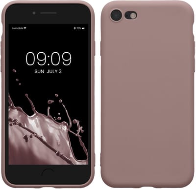 kwmobile telefoonhoesje geschikt voor Apple iPhone SE (2022) / SE (2020) / 8 / 7 - Hoesje voor smartphone - Precisie camera uitsnede - In licht oudroze