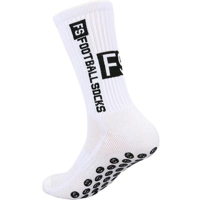 Antislip Voetbalsokken FS Antislip Voetbal Basketbal Tennis Sport Grip Fietsen Rijden Medias Antislip Voetbal wit