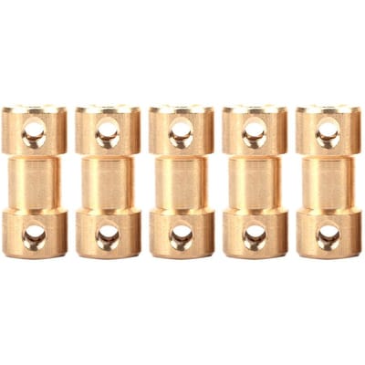 5 stuks Motor Koperen As Koppeling Koppeling Connector Huls Overbrengingsgewricht Adapter beige