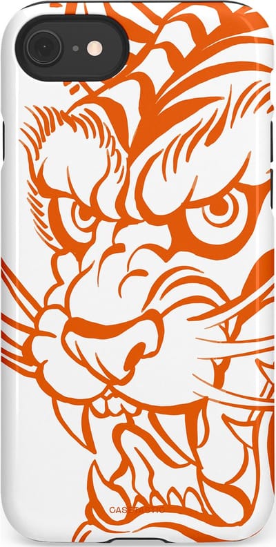 Casetastic Hoesje Geschikt voor Apple iPhone 7/8/SE - Stijlvolle Beschermende Duo-layer Case - Wilde lijnen