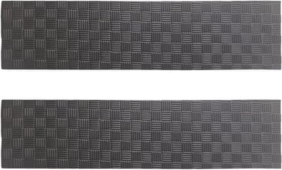 Hometrainer Mat - Fitnessmat Set - Thuis Sporten - Dubbelzijdig Antislip - 2 Stuks - Zwart Grijs