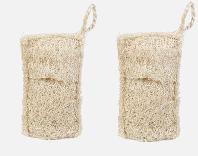 Set van 2 Ecologische Loofah afwas sponzen - milieu vriendelijk - schone boorden en pannen 2 stuks